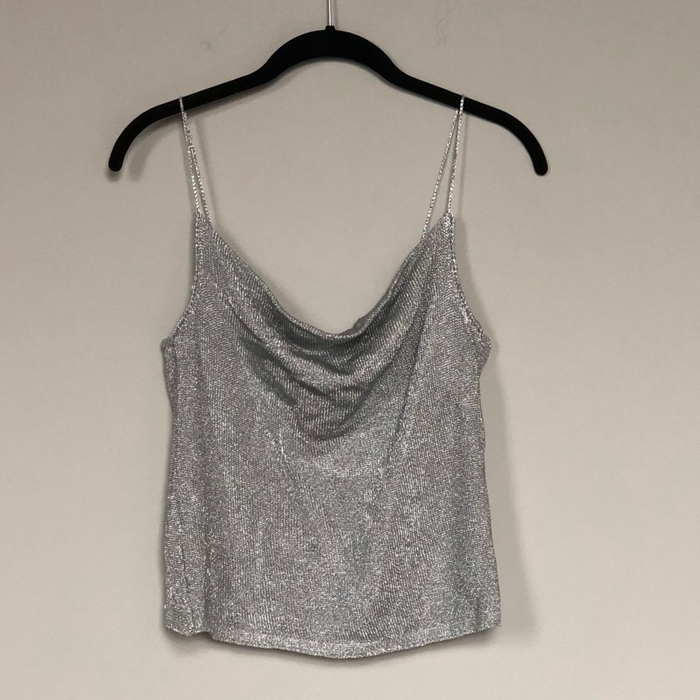 Silver tank top